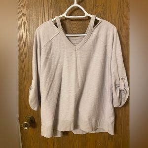 Light cream/purple Calvin Klein sweater